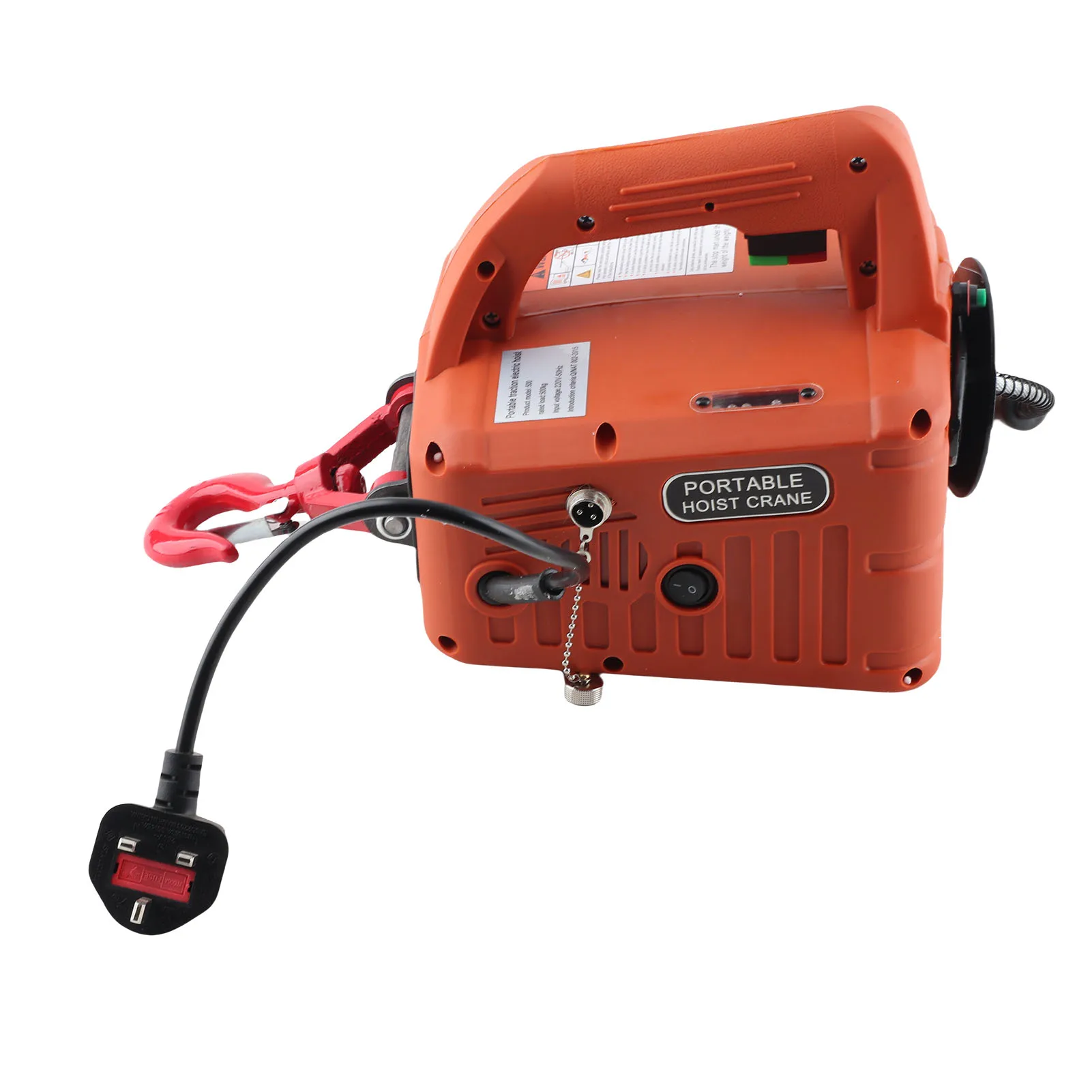 رافعة كهربائية محمولة رافعة ونش كهربائية مع جهاز تحكم عن بعد سعة 500 كجم 7.6 متر أقصى ارتفاع الرفع 1500 وات #1