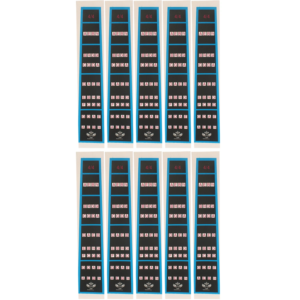 

10 Pcs Fingerboard Stickers Durable Adhesive Beginners Guide Learn Violin Fiddle Scale Note Fiddle Finger Guide Indicator
