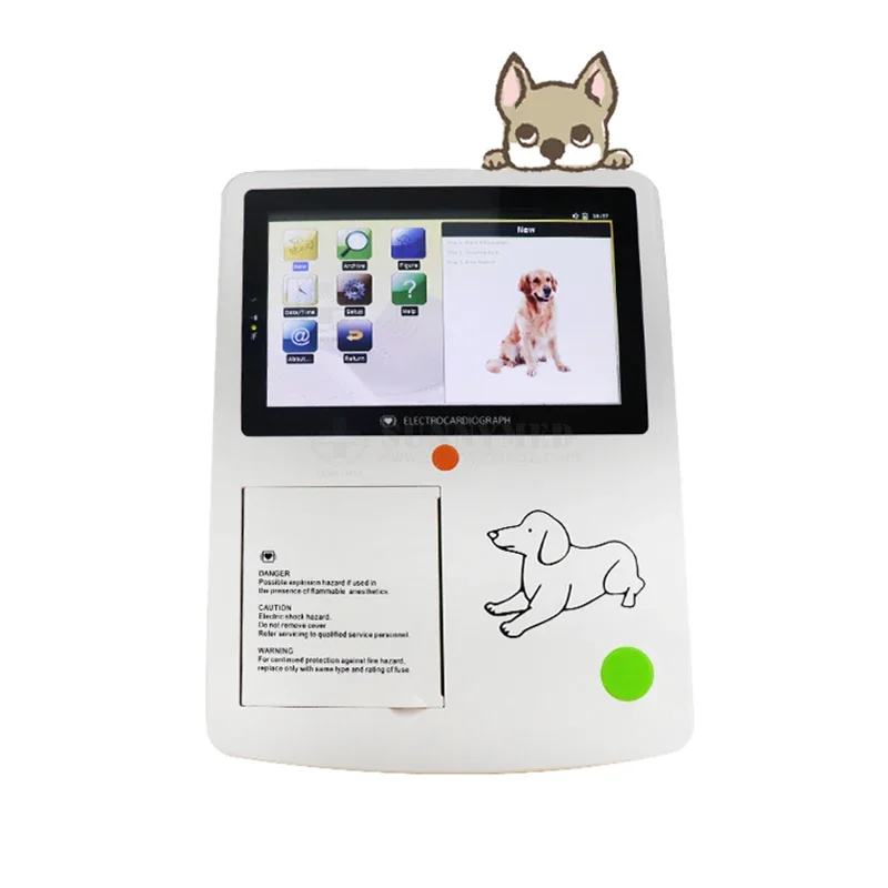 SY-W002 Portable Animals 12 leads Three Channel ECG Machine Vet Electrocardiography Digital 3 Channel Veterinary