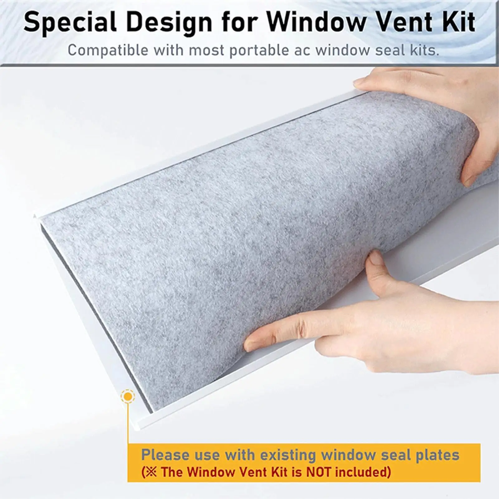 Universal Air Conditioning Window Sealing Set Insulation Foam Board Vents Panel for Noise Reduction and Energy Saving