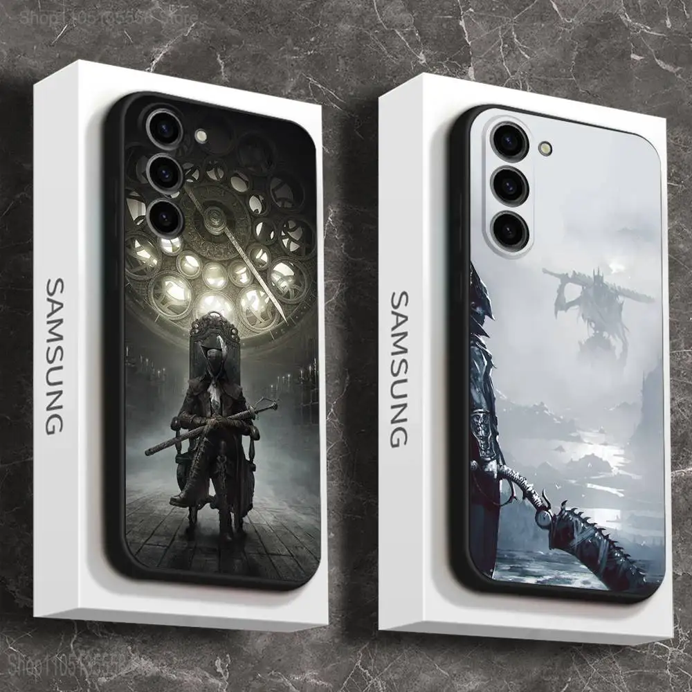 

Game B-BloodborneS Phone Case For Samsung Galaxy A 73,72,51,53,52,71,22,5G,Note,J7,8,9 Soft Black Cover