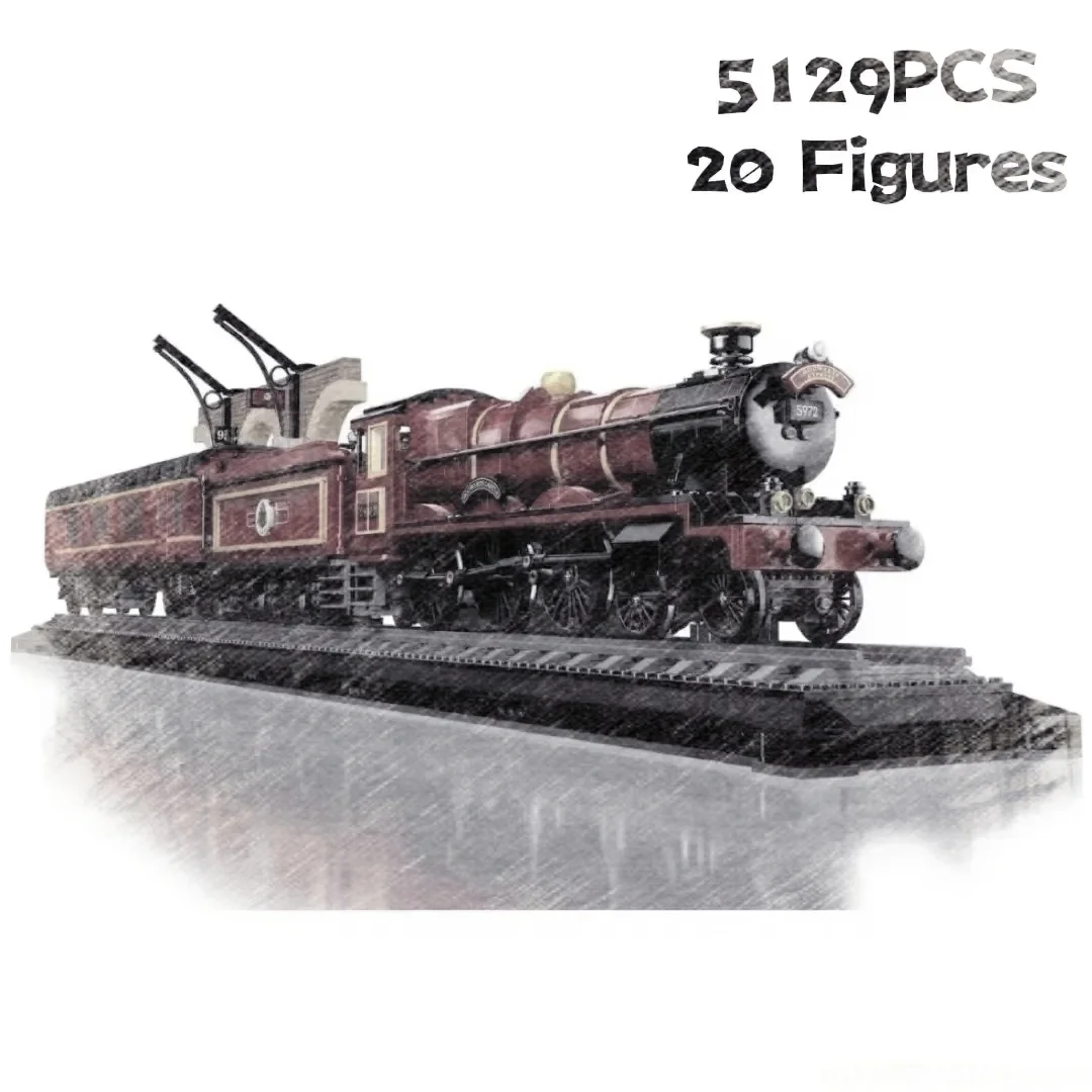 

5129Pcs red express train 2026 new model assembled building block toy 113CM suitable for birthday gift 76405