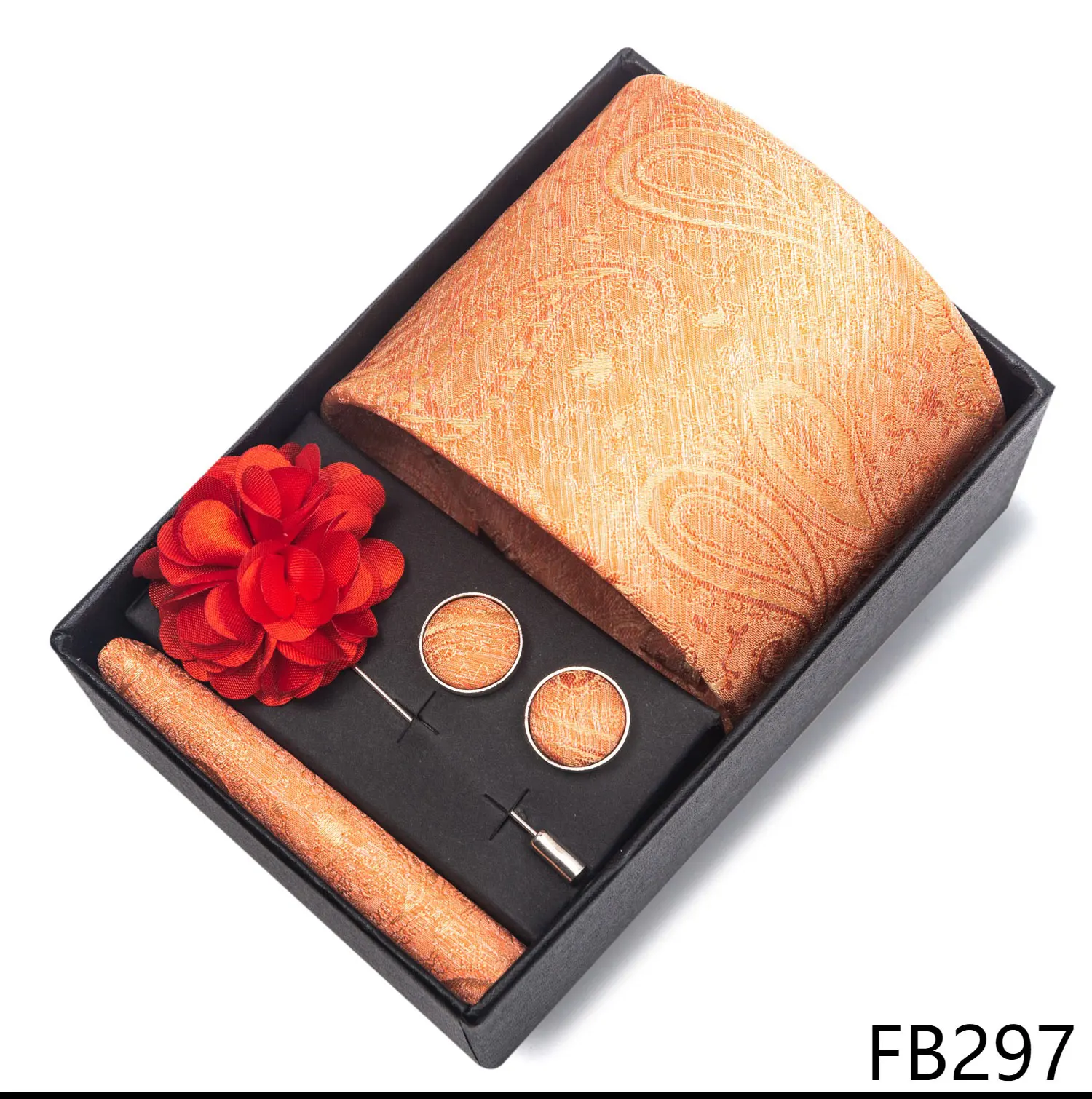 Bild 4: Ein Set floraler Herrenkrawatten in einer Geschenkbox, erhältlich in verschiedenen Farben und Mustern, klassisch und elegant, ein perfektes Geschenk.