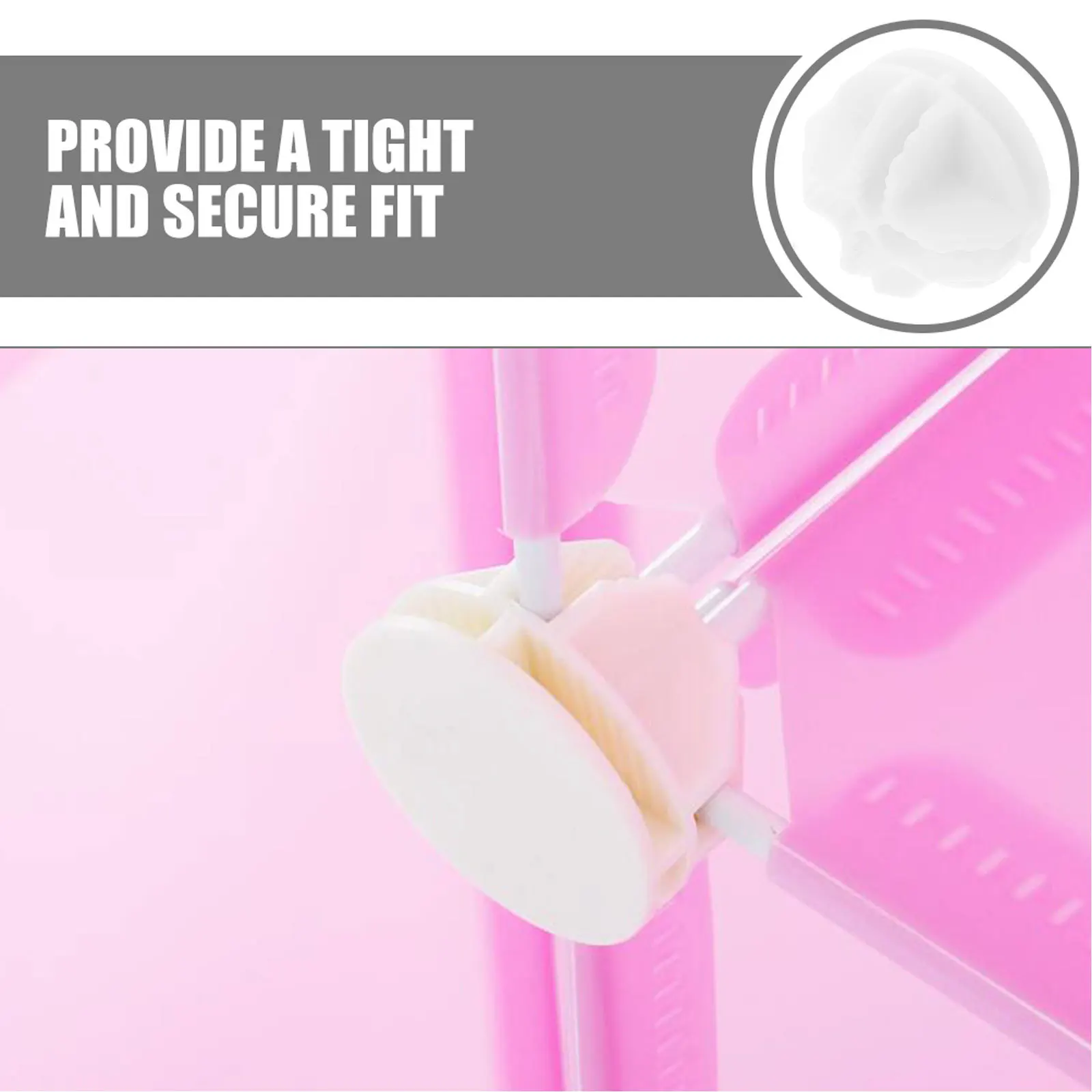 

36pcs Panel Snap Connectors Plastic Multislot Diy Storage Cube Organizer Tool-Free Assembly For Closet Shelving System