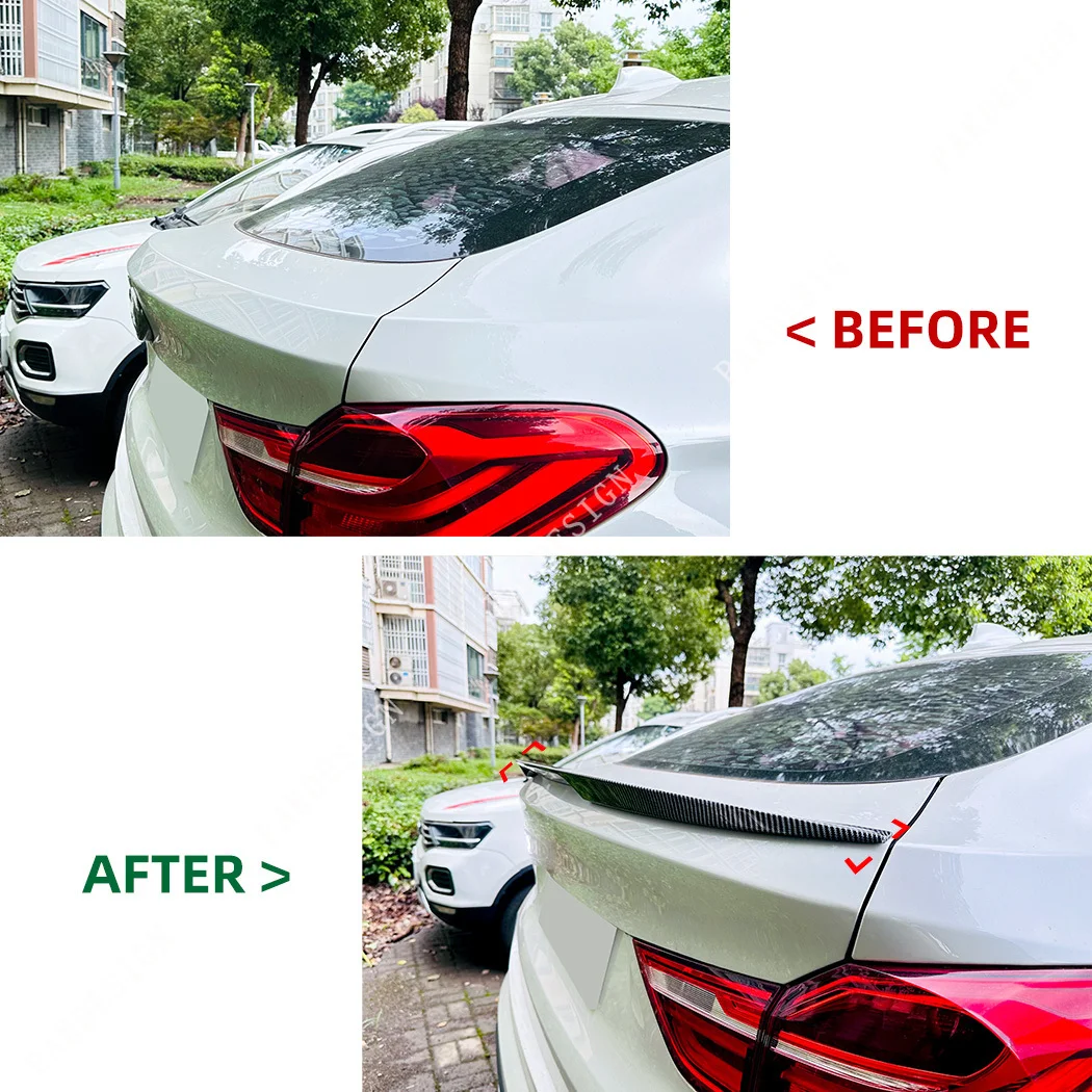 Car Rear Bumper Lip Spoiler Splitter Raer Top Wing Spoiler Bodykits for BMW X4 F26 2014 2015 2016 2017 2018 MP High Quality ABS