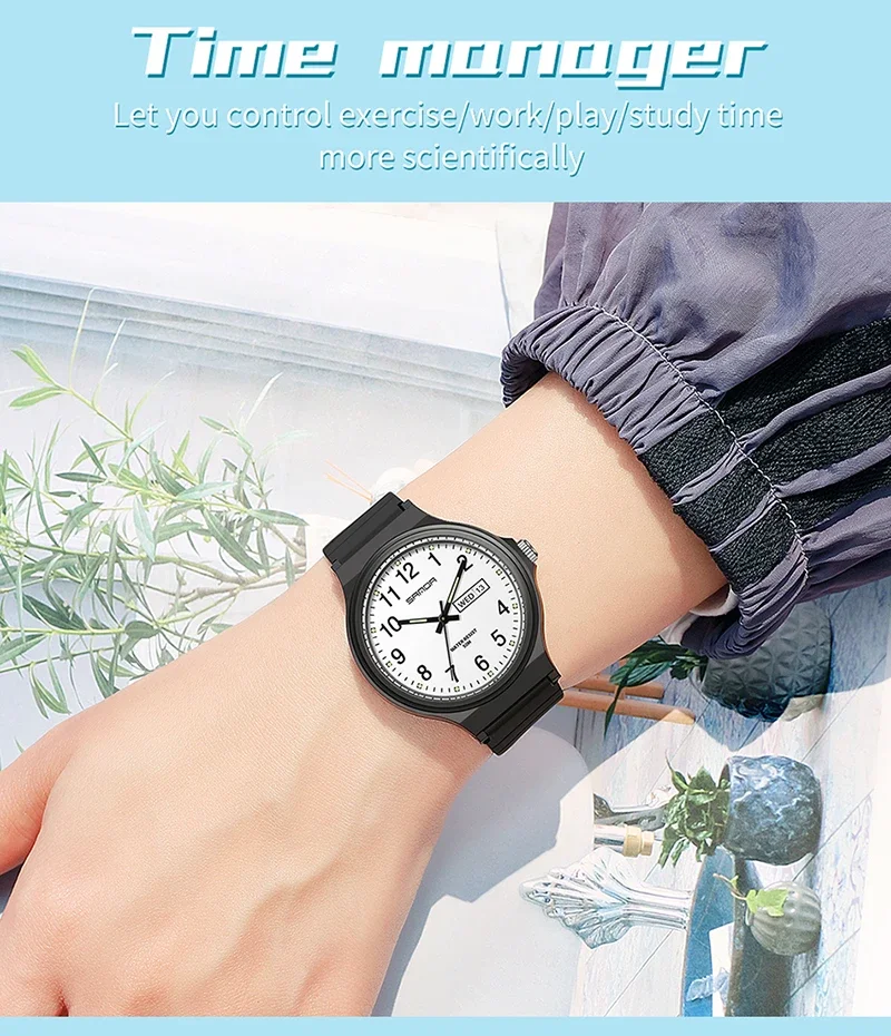 Sanda 6060 Nieuwe Dubbele Kalender Elektronische Quartz Horloge Outdoor Waterdichte Vrije Tijd Creatief Mannelijke En Vrouwelijke Student Horloge