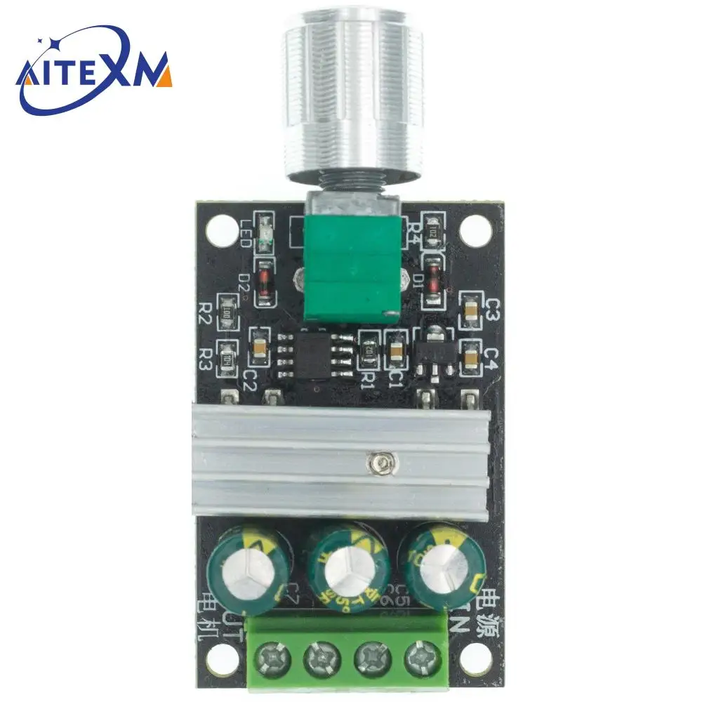 DC 1.8V-35V 2A 3A 5A 10A 30W 80W 90W PWM Motor Speed Controller Low Voltage Motor Speed Controller PWM Adjustable Drive Module