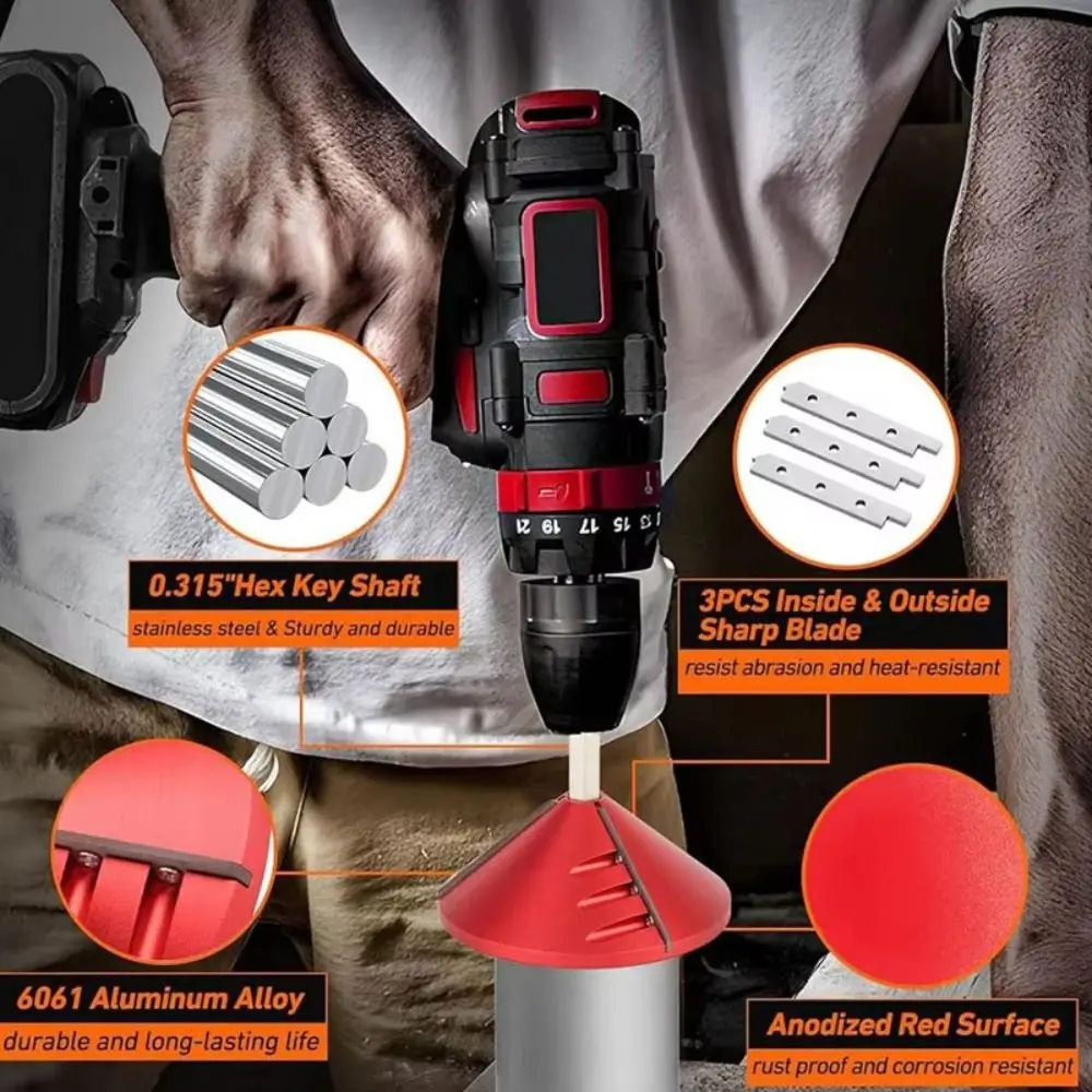 

Comfortable Operation PVC Deburring Tool Efficient Chamfering Smooth and Seamless Pipe Chamfer Tool Ergonomic Designs