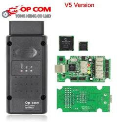 Opel용 펌웨어 OBD2 Opcom 스캐너, 최고의 PIC18F458 + FTDI 칩, OP COM V5 버전 V1.70, V1.99, 2014V