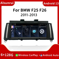 Wireless Carplay Android 13 Car Radio Screen For BMW X3 F25 for BMW X4 F26 Multimedia Audio Stereo Head unit GPS Navigation 4G