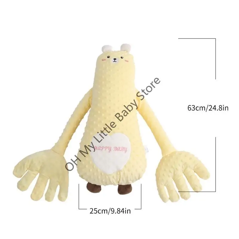 M76C كارتون مهدئ اليد وسادة استرضاء قابلة للتسخين لعبة المعزي للطفل مع/بدون 52 أغنية تعزيز راحة النوم #6