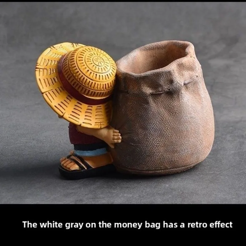 ワンピースルフィ大容量ペンホルダーアニメ周辺アクションフィギュアデスクトップ装飾クリエイティブオフィス装飾用品