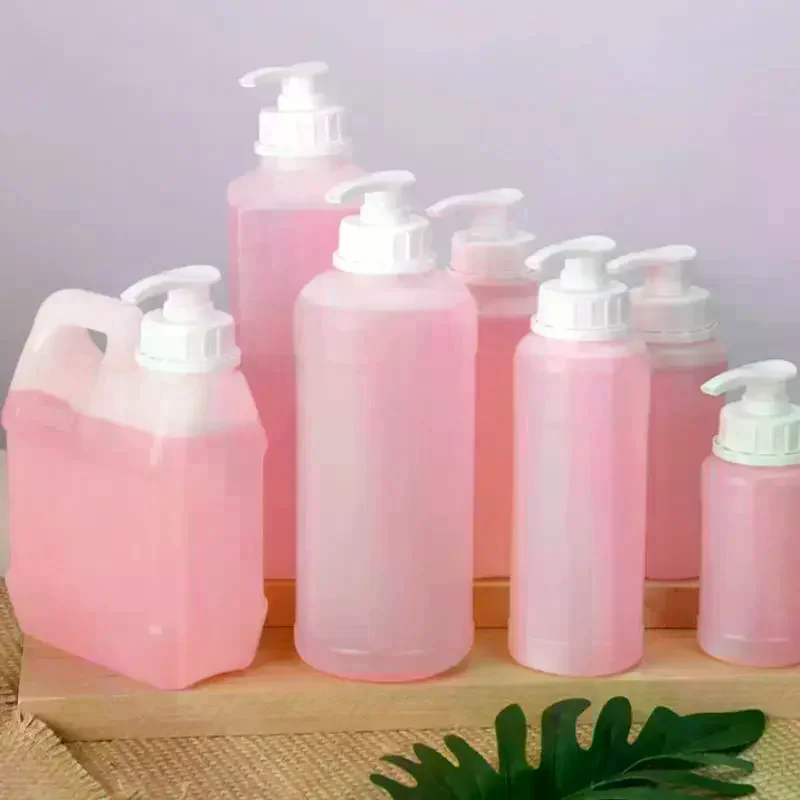 250mL-2L Laundry Detergent Bottle Hydraulic Pump Dispenser Empty Plastic HDPE Lotion Container Water Hand Washing view 2