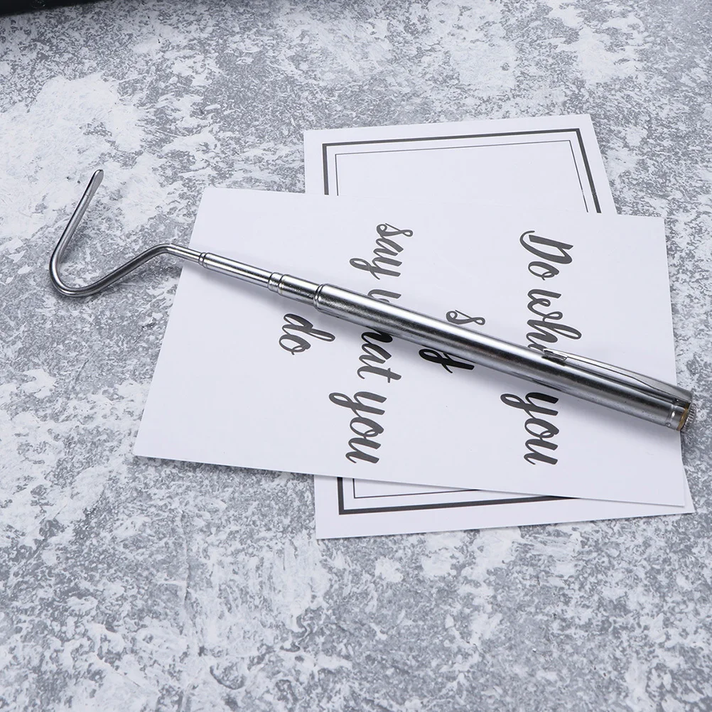 

2Pcs Stainless Steel Retractable Snake Hooks Duckbill Head for Safe Reptile Handling Portable Catching Tool for Small Snakes and