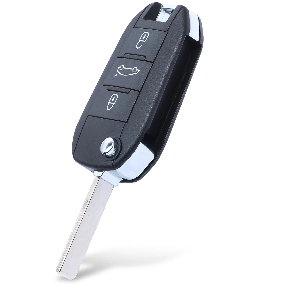 KEYECU PSA الوجه مفتاح بعيد 433 ميجا هرتز 4A رقاقة فوب لسيتروين C3 C4 C5 فيات سكودو دوبلو أوبل كورسا فيفارو 2016-2022 #2