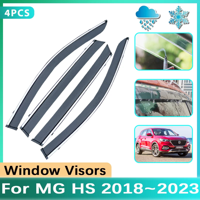 

Deflectors For MG HS 2022 Accessories MGHS 2023 EHS Phev AS23 Plug-in 2018 2019 2020 2021 Car Windows Visor Rain Sun Guard Cover