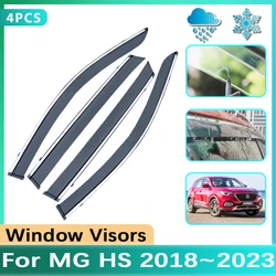 Deflectors For MG HS 2022 Accessories MGHS 2023 EHS Phev AS23 Plug-in 2018 2019 2020 2021 Car Windows Visor Rain Sun Guard Cover