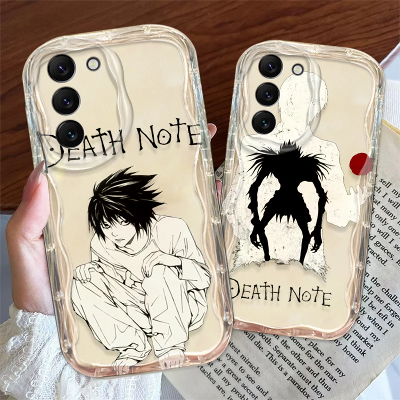 Anime Death Note Yagami Cover For S21 S23 S24 Ultra Plus FE A55 A35 A25 A05S A54 A53 A52 A33 A32 Wave Oil Phone Case