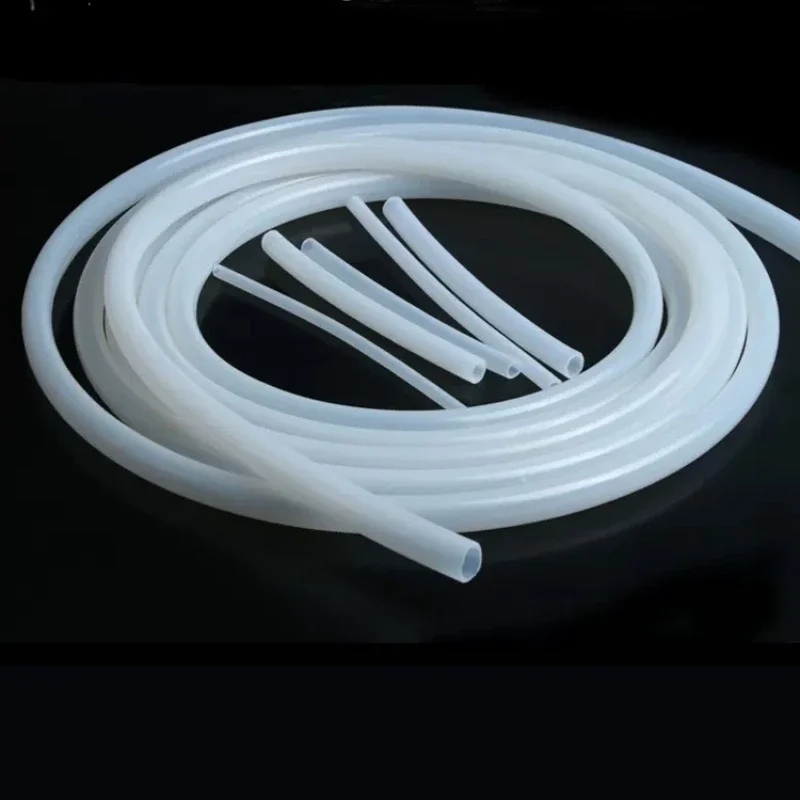 High Temperature Resistant Silicone Rubber Hose, Capillary Pipe Tube, Industrial Grade, Inner Dia, 2mm, 3mm, 4mm-10mm, 5m, 1m