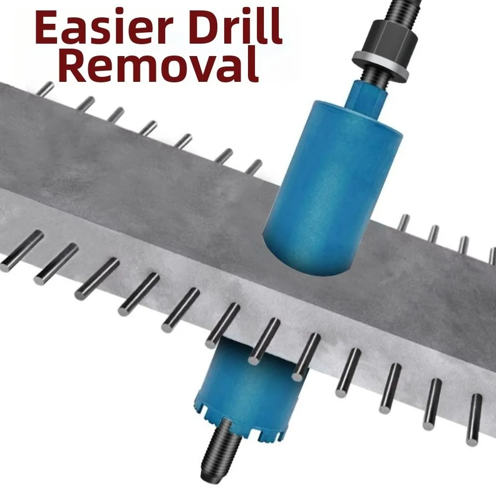 

Metal Alloy Build Reverse Hammer Drilling Water Drill Extractor Sleeve Portable Design Drill Bit Holder Alloy Steel Construction