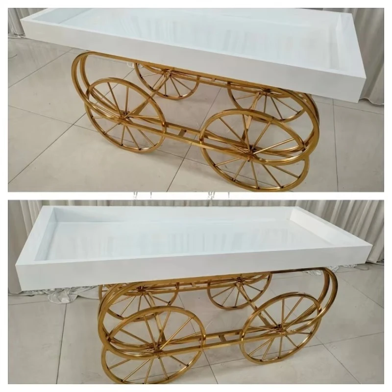 Metal and acrylic coffee bar decoration kit signage station for cake services, bridal showers, wedding party carts