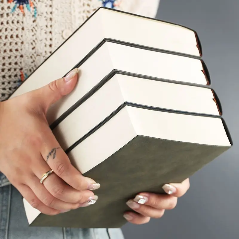 Super Thick A5 Notebooks 350 Sheets Line/Blank Pages Diary Sketchbook Journal PU Leather Soft Cover Stationery Agenda Planner