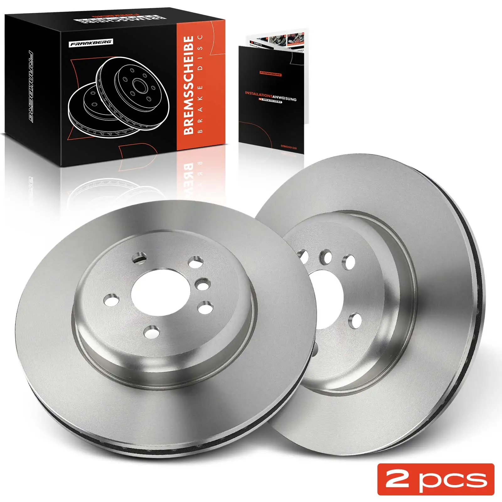 Frankberg 2x Disques de frein avant gauche et droit pour BMW Série 3 G20 G21 G80 Série 5 G30 G31 X3 G01 I4 2.0L 3.0L 34108853555