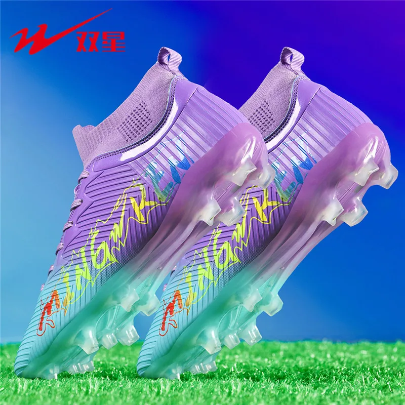 

Leisure training football cleats soft upper material, stable grip, wear-resistant soccer shoes for amateur team practice