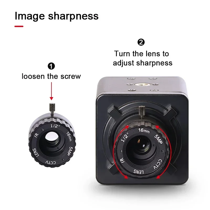 

In stock New 5600 H65 720P 16mm 15degrees CS Manual Focus hd Camera UVC Video Conference Mini USB Industrial Camera