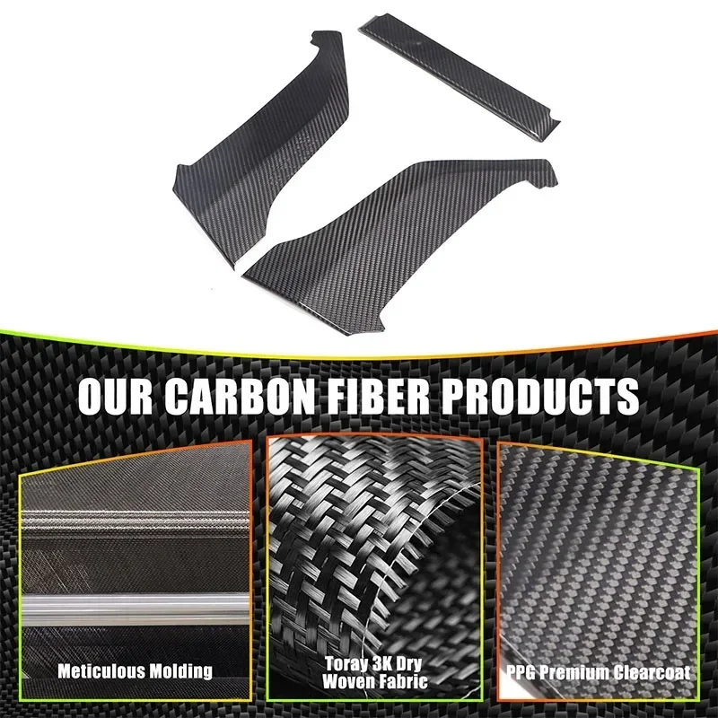 

Real carbon fiber Car Center Console Knee Side Panel Cover Trim Sticker For Land Rover Defender 90 110 2020-2024 Accessories