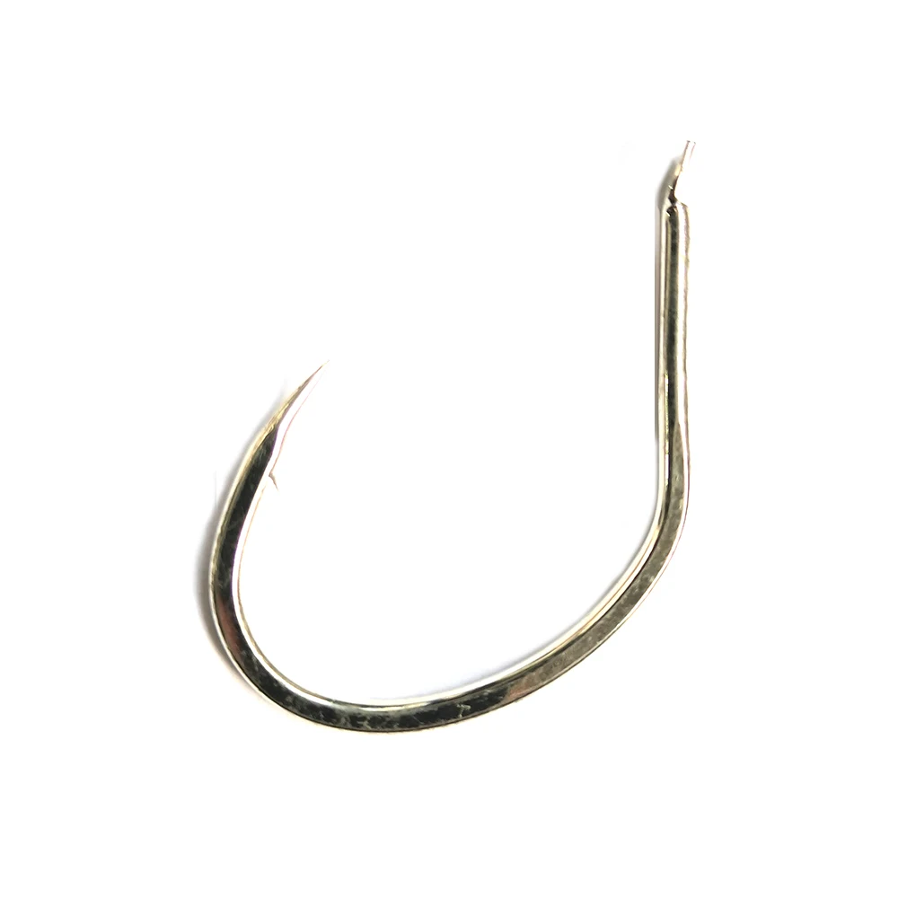 100Pcs 1/0 2/0 3/0 4/0 5/0 Jigging Hook High Carbon Steel Jig Hooks Saltwater Assistant Sea Fishing Hooks Accessories Pesca