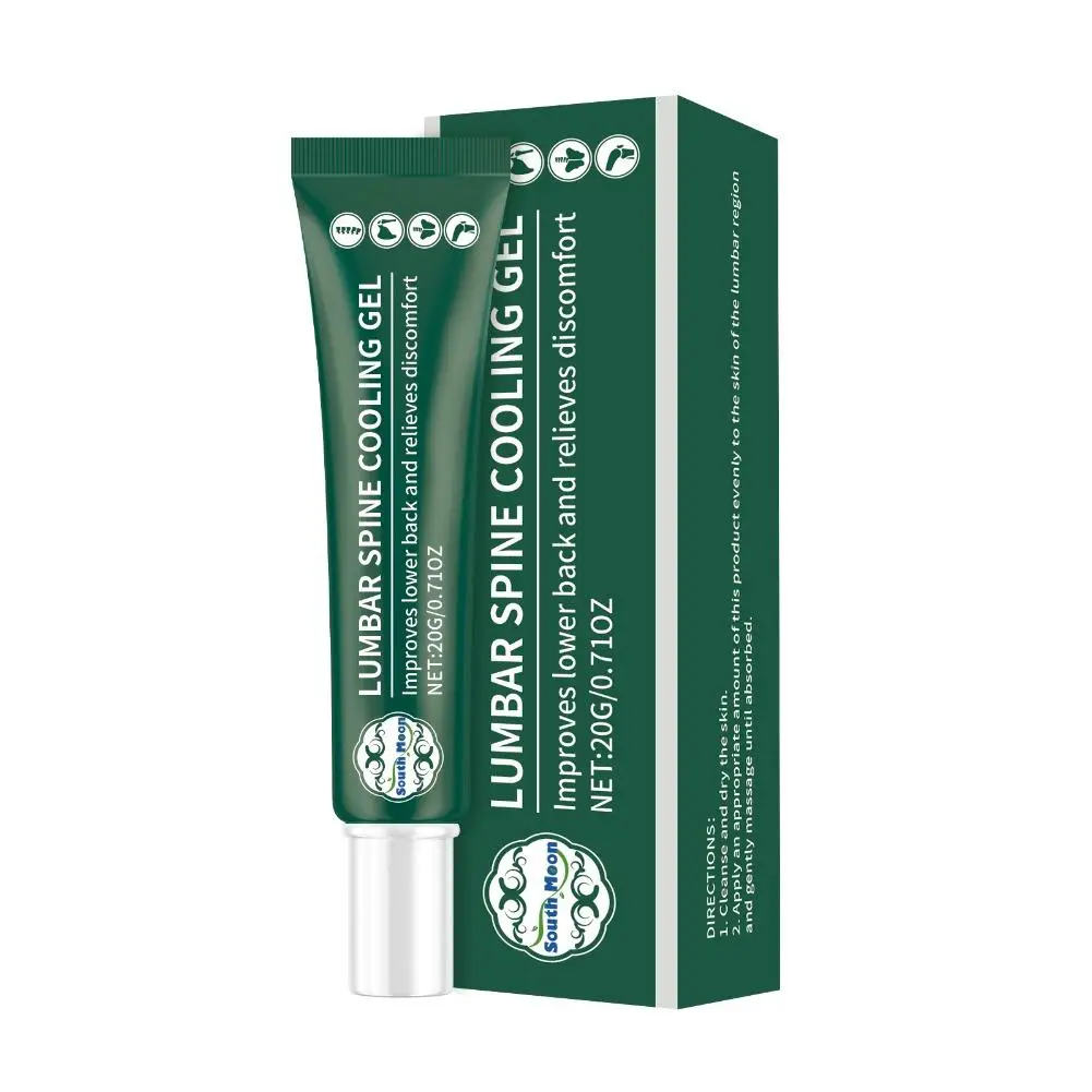 Lumbar Care Gel 20g Lightweight Non-Greasy Cooling Massage Gel for Lower Back Waist and Daily Body Care