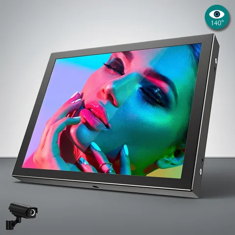 Eyoyo 8 / 5 Inch Portable Industrial Monitor 1024*768 LCD Display TFT Screen with HDMI VGA port Built-in Speaker For CCTV Raspberry Pi Car Rear View