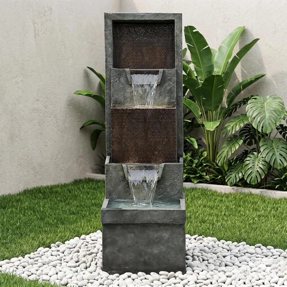 Modern 4-Tier Outdoor Fountain 38.7