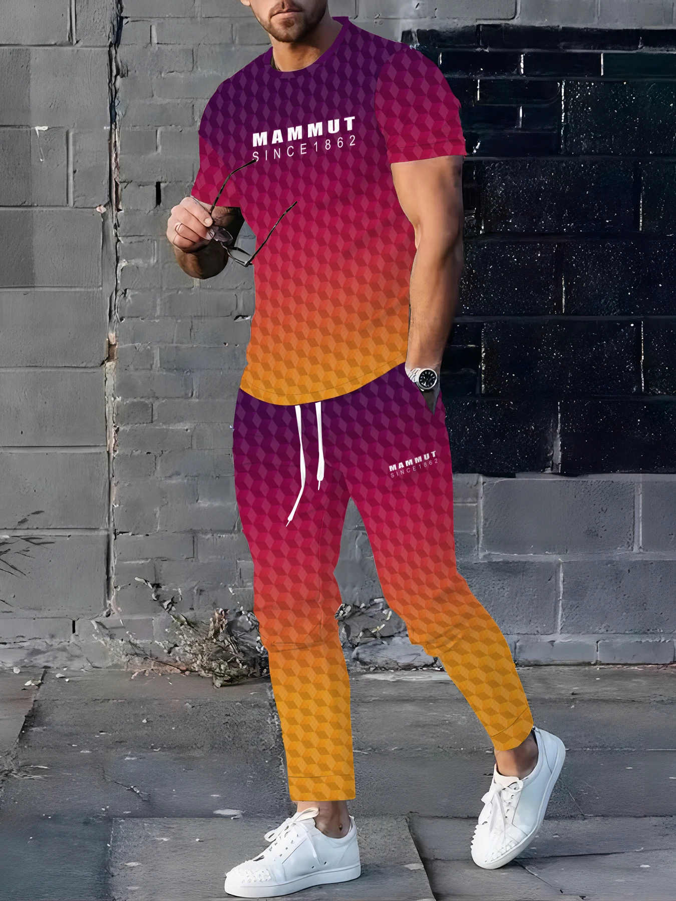 

Hot-selling men's suits for hiking outdoor fashion rock climbing trail running and camping in summer 2025