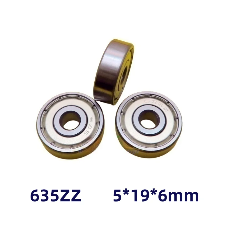 100pcs miniature bearing 635ZZ 635-2RS  5*19*6mm deep groove ball bearings 635RS 635Z 635 5x19x6 mm