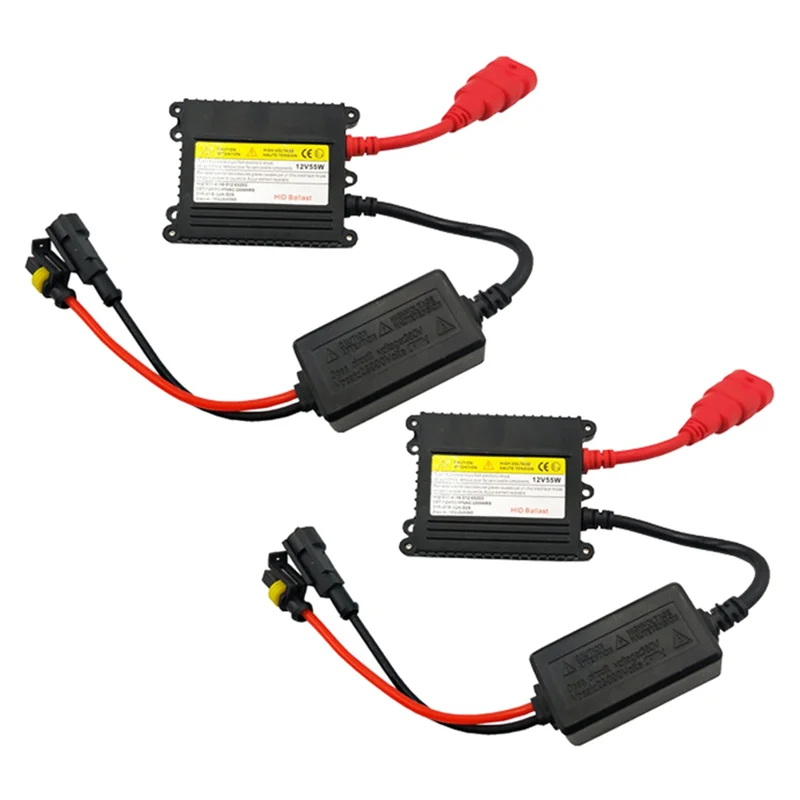 

2Pcs DC12V 55W HID Ballast Block Ignition Electronic Digital Slim Ballast for HID Kit Xenon H1 H3 H7 H8 H11 9005 9006 H4