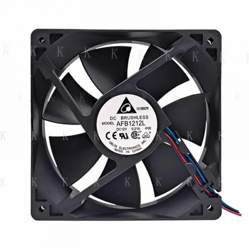 

C Delta AFB1212L-F00 1900RPM DC12V 0.21A 12025 3-Wire Cooling Fan