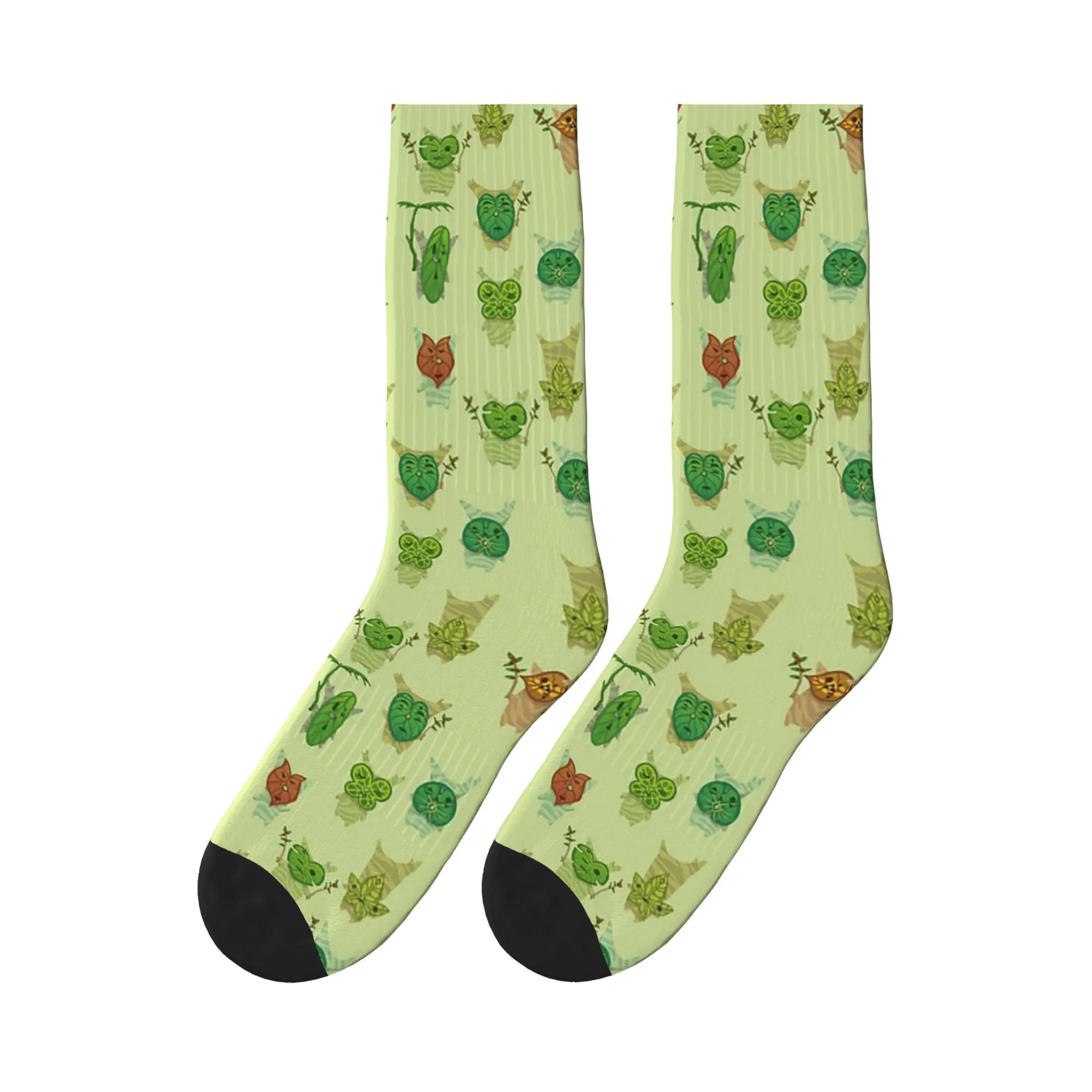 

Korok Pattern Sports Socks Sweat Absorbing Stockings All Season Long Socks for Unisex Gifts