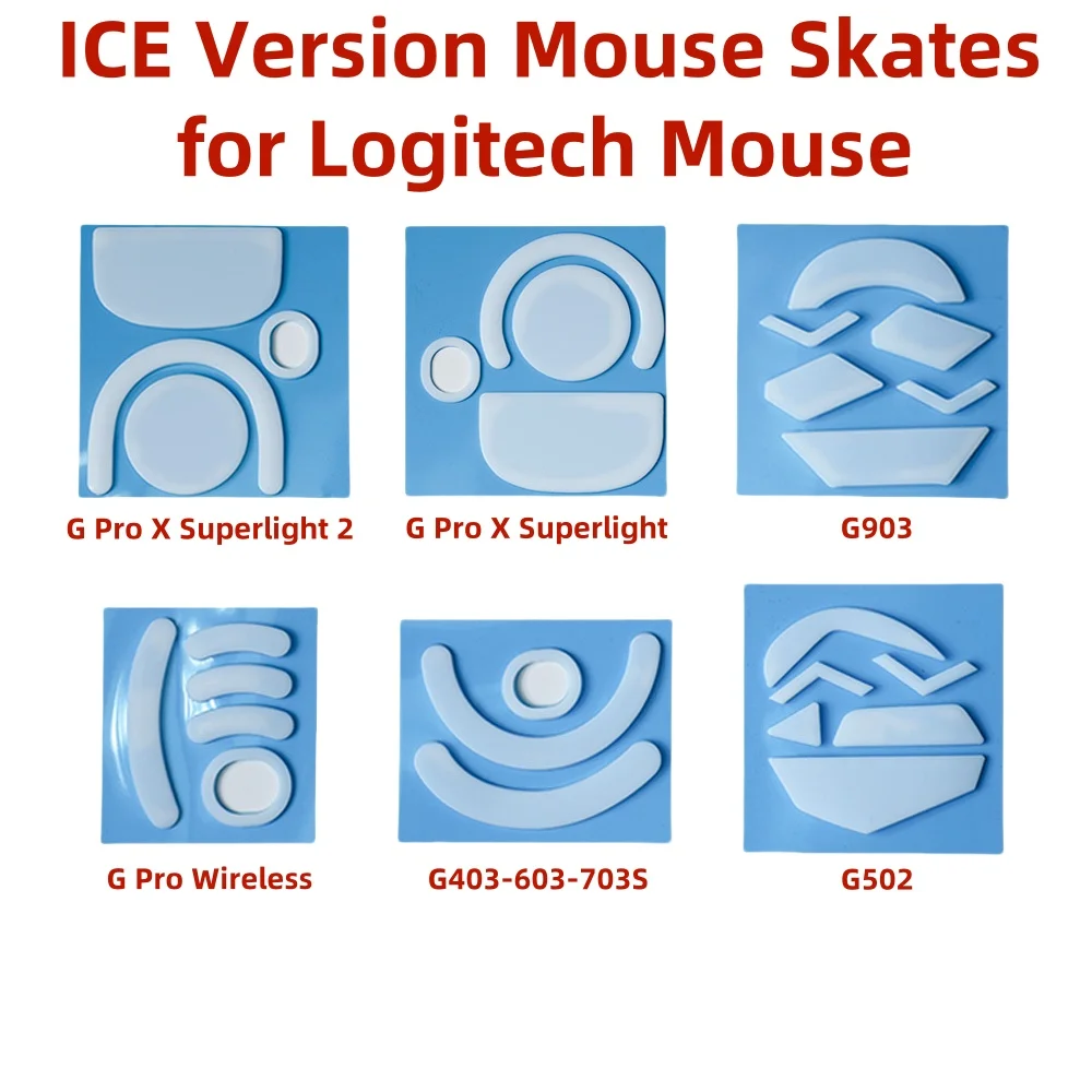 

ICE Version Mouse Skates Replacement Parts for Logitech G Pro Wireless G Pro X Superlight G403/603/703S G502 G903 Gaming Mouse