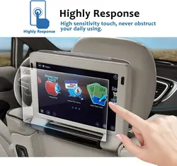 2 Pcs PET film protector For Chrysler Pacifica 2017 2018 2019 2020 2021 10Inch Rear Seat TV Back Seat Entertainment Headrest TV
