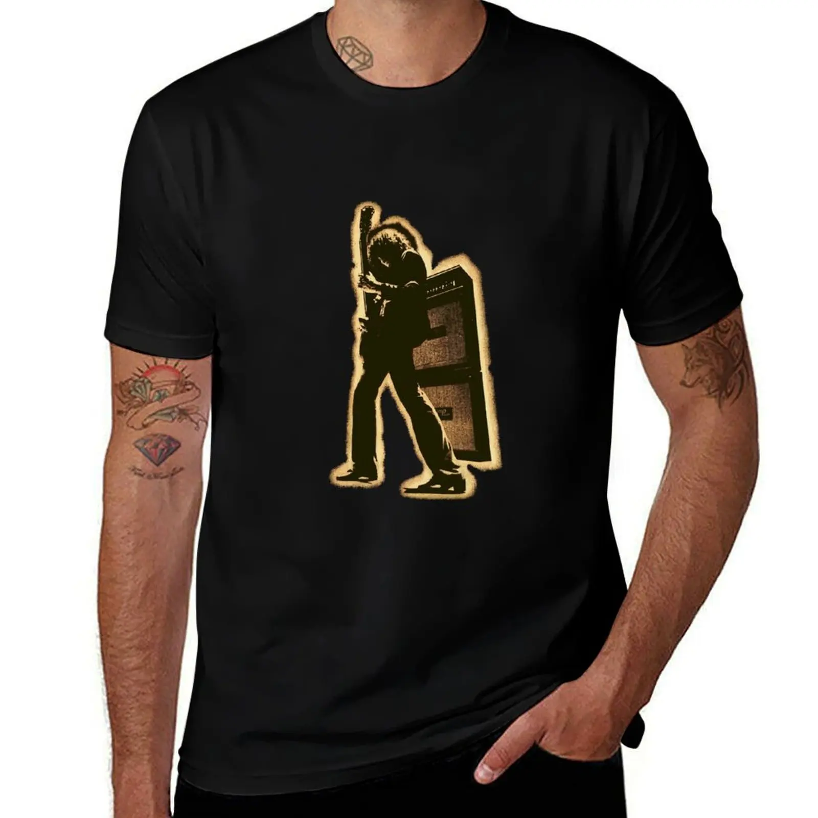 

Warrior T-Shirt vintage graphic tee funny shirt cotton black t-shirts for men