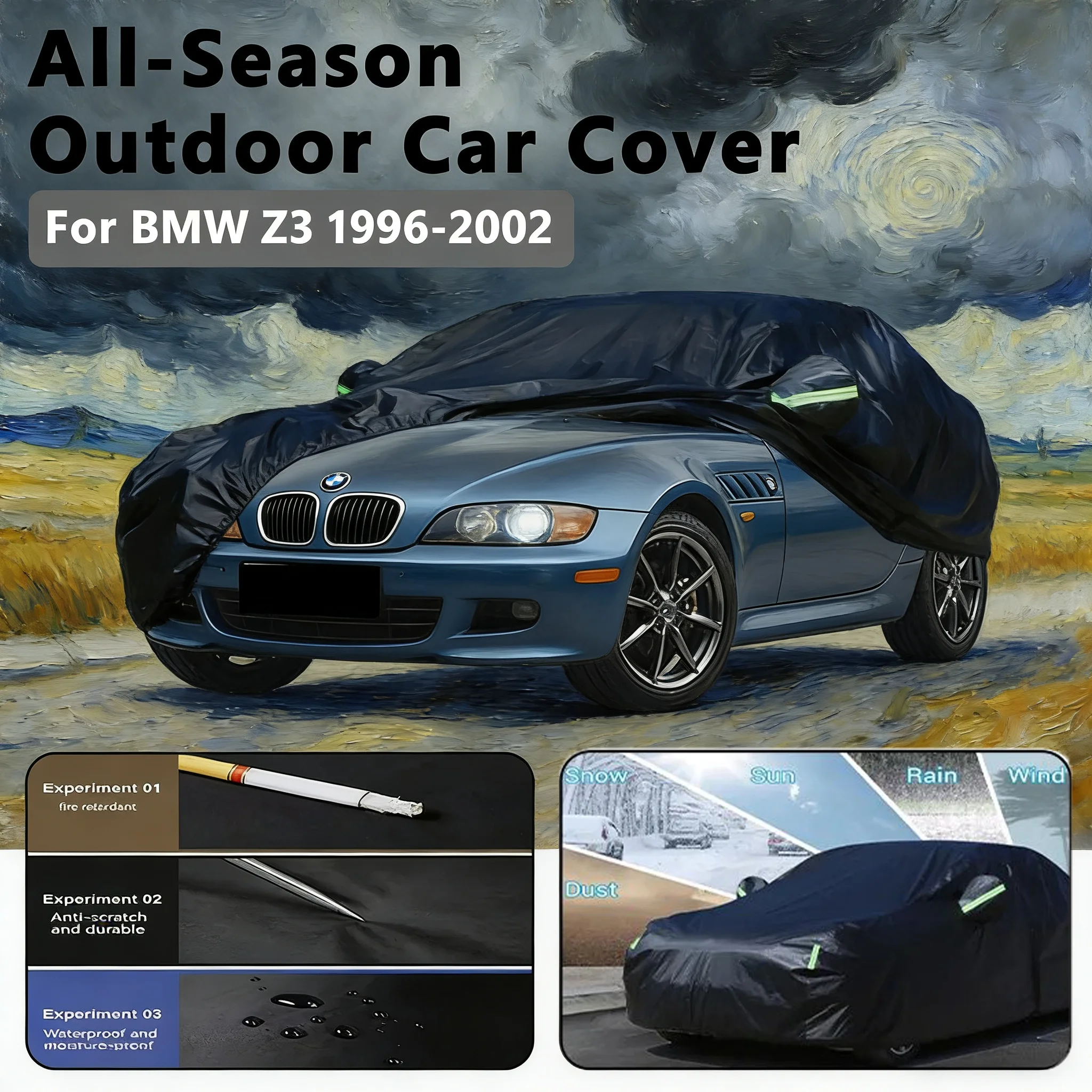 

For BMW Z3 1996-2002 Car Full Cover - All Weather Auto Protection Accessories 1997 1998 1999 2000 2001 car accessories