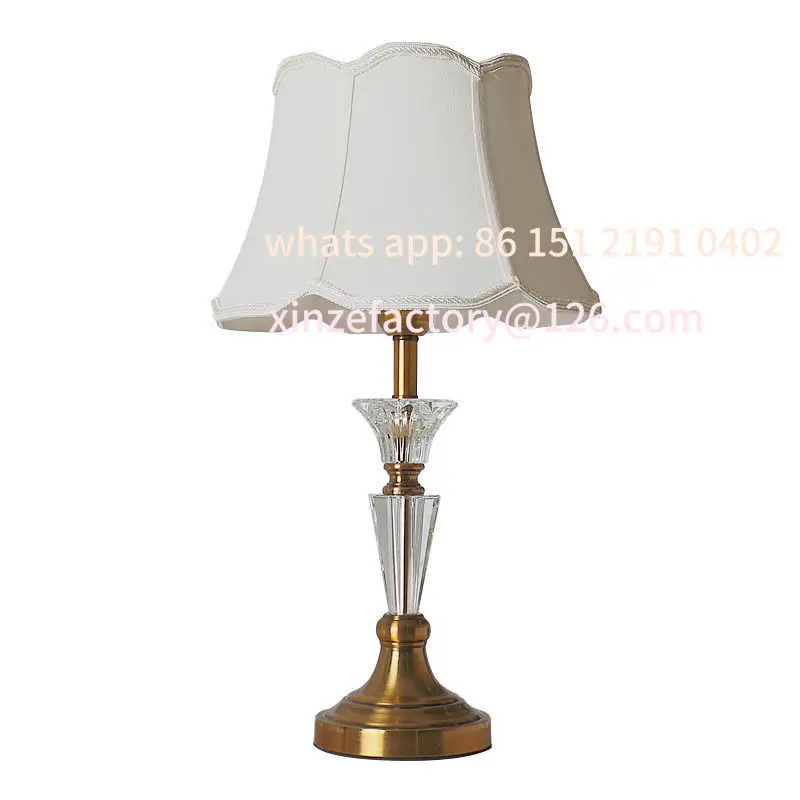 Customizable winter American desk lamp, bedroom bedside lamp, modern simple and warm bedside lamp