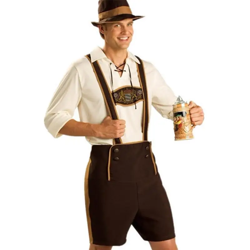 Männliche Frau Oktoberfest Kostüm traditionelles Paar Deutsch bayerische Bier Outfit Cosplay Halloween Karneval Festival Party Kleidung