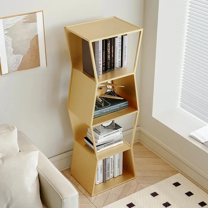 Black Metal Bookcase Cube Storage Organizer Filing Bookshelf Minimalist Display Estanteria Habitacion Furniture For Livingroom