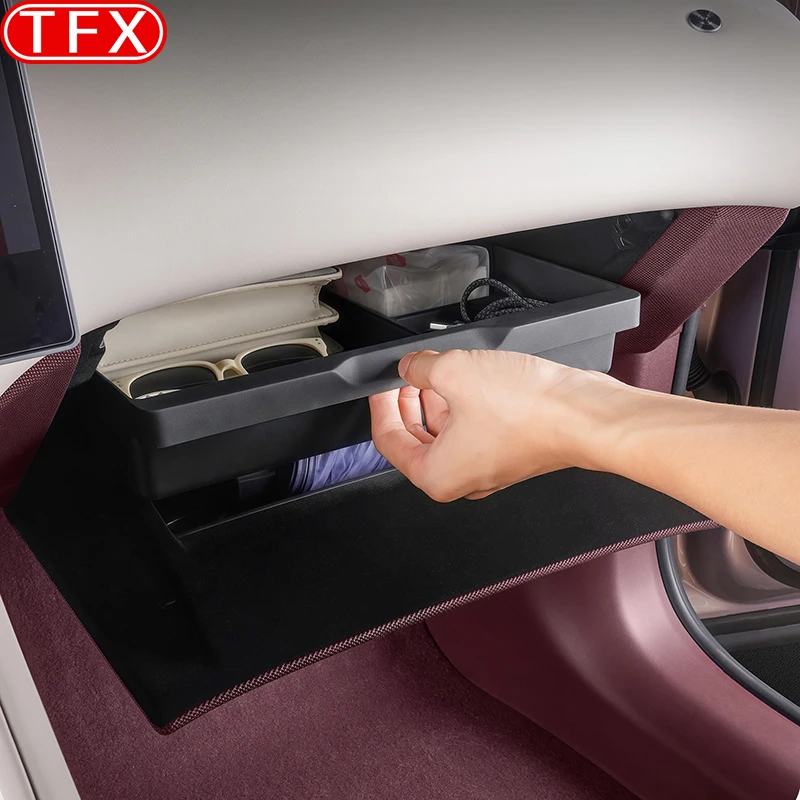 For Xiaomi YU7 2025 2026 Car Passenger Side Glove Box Partition Storage Compartment Drawer Interior Organizer Auto Accessories view 3