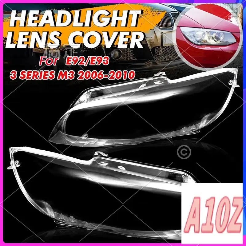 

0Z-Right Front Headlight Lens Shell Lampshade For BMW 3 Series 2-Door E92 E93 M3 2006-2010 Head Light Transparent Cover Parts