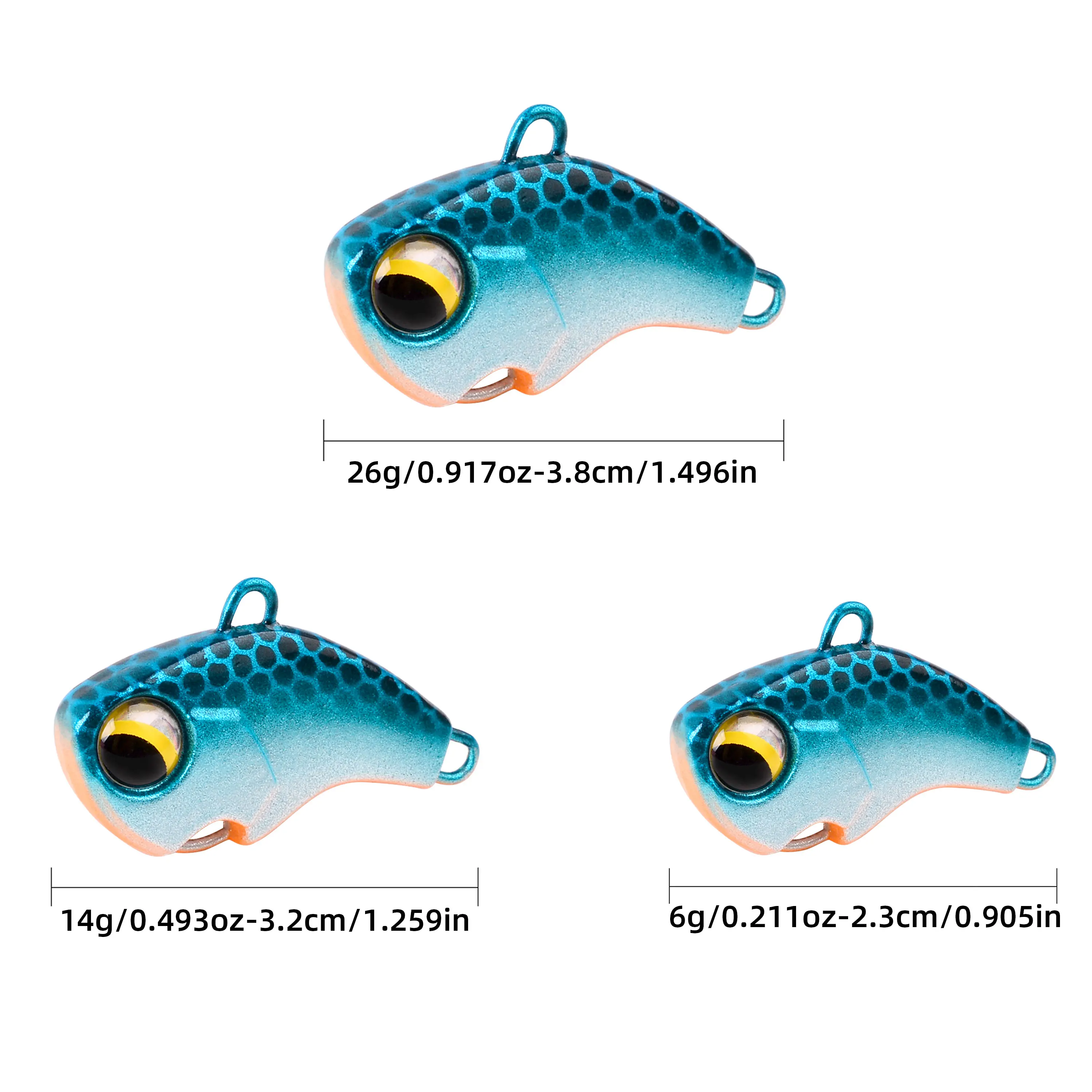 New Metal Vib Rotating Spoon Wobbles Vibration Fishing Lures for Pike Bass Winter Jigs Spinner Hard Baits Pesca Fishing Tackle