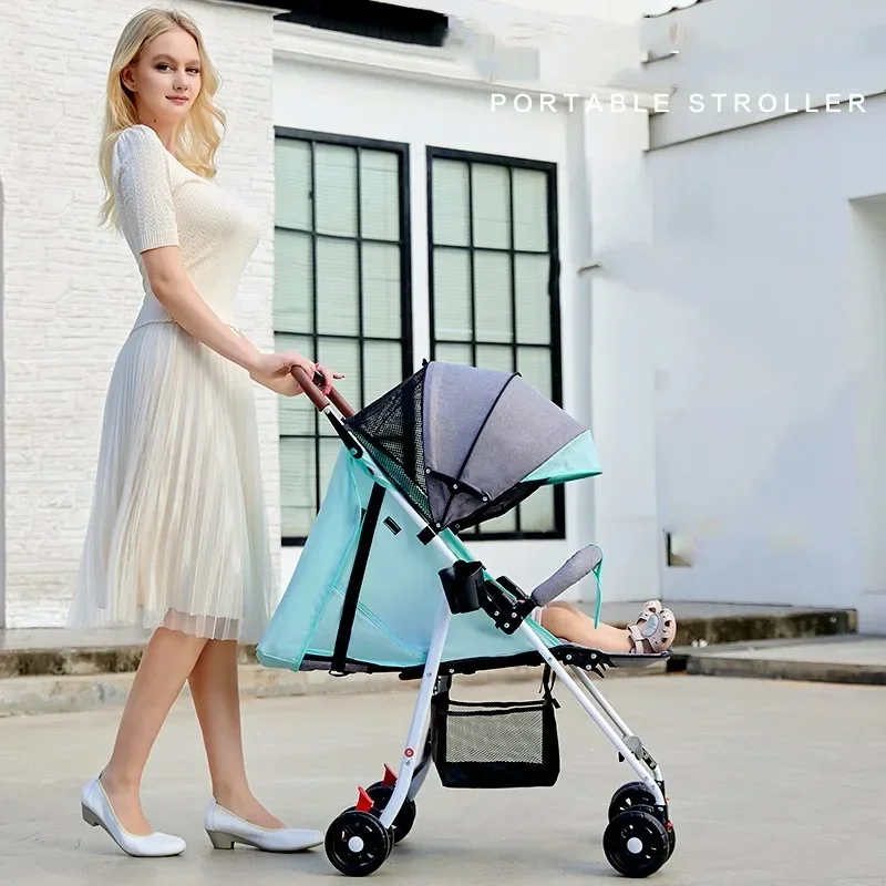 

Оптовая продажа четырехколесных детских колясок — легкая складная конструкция, может сидеть и лежать для малышей и детей. Базовая коляска.